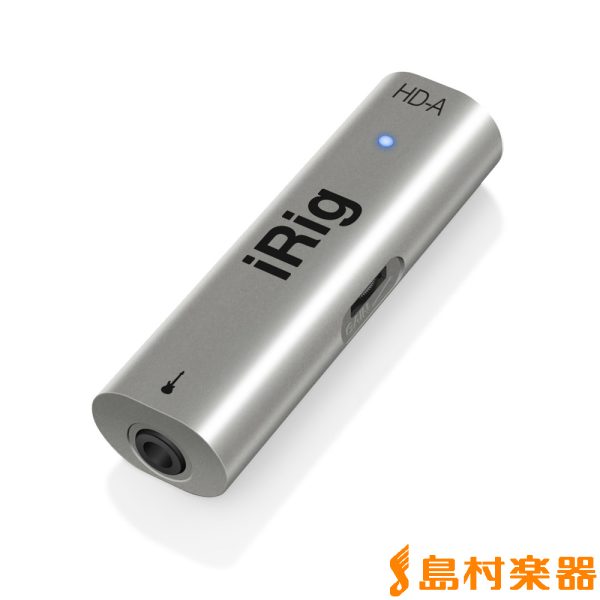 IK Multimedia iRig HD-A Android対応ギターインターフェイス<br />
\9,980→\7,485(税込)