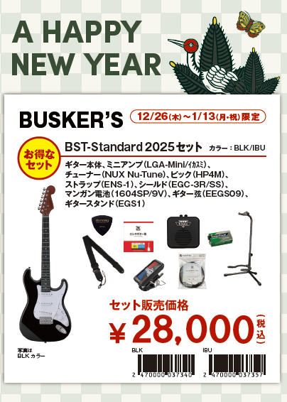 エレキ福袋11点セットBST-Standard 2025セット