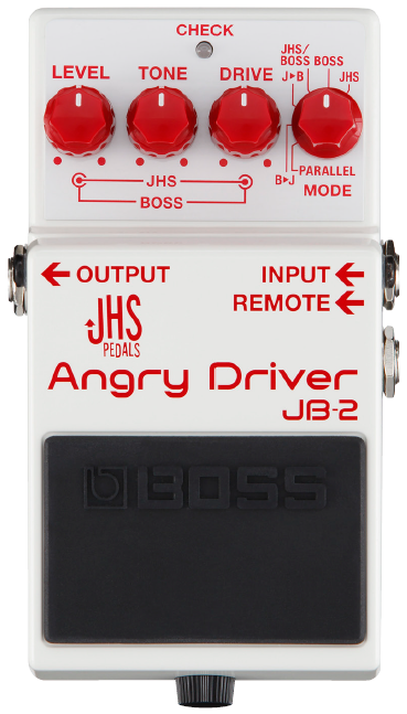 エフェクター新製品【JB-2 Angry Driver】JHS PEDALS×BOSSコラボ 10月14日発売予定-ご予約承り中-