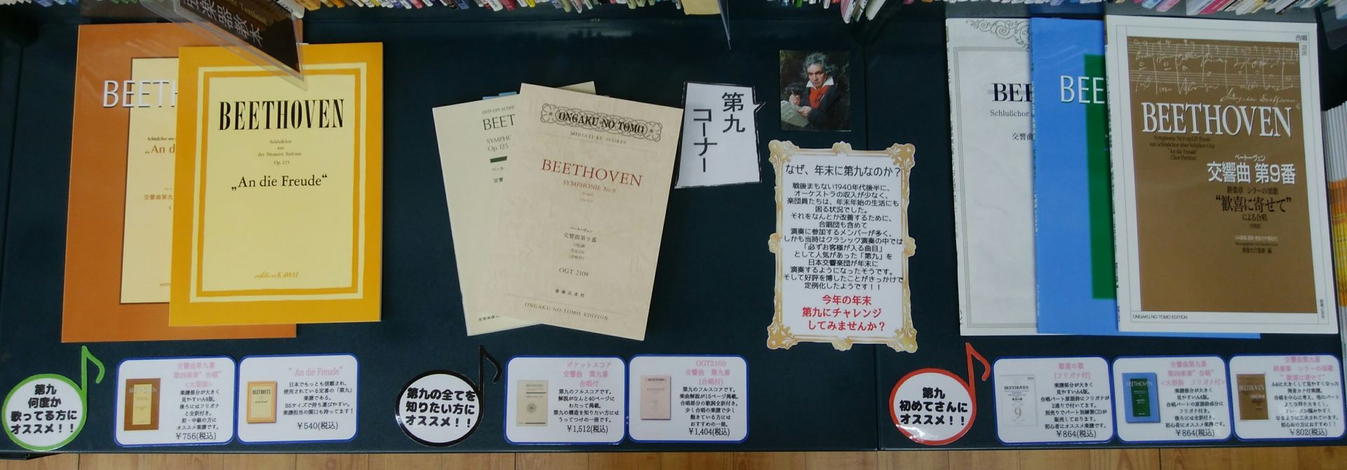 【楽譜情報】ベートーヴェン　交響曲第九番　ニ短調作品125