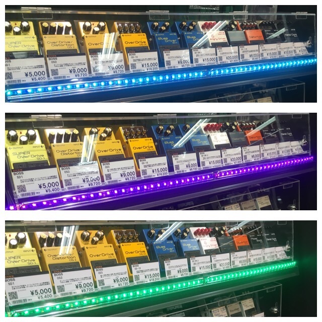 エフェクターボードにLED照明のススメ！RGB-TRIO-43
