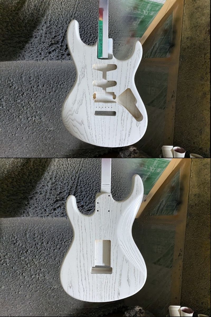 製作中エレキギターOrder Style EZa SSH 22F Ash Rose Neck / Custom Order Off White