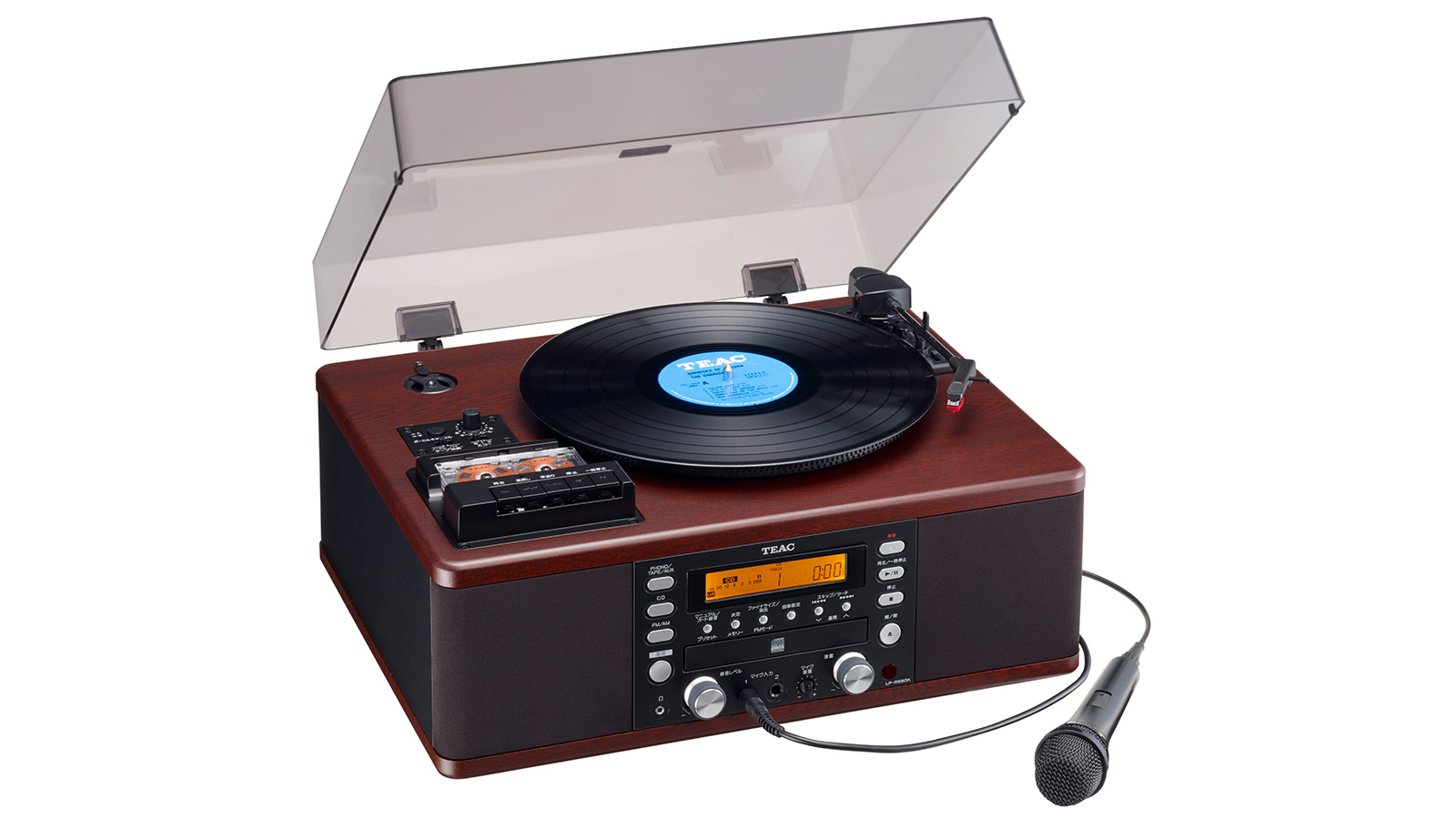 【レコードプレーヤー】アナログレコードやカセットをCDに録音できる一体型レコード/カセット/CDプレーヤー