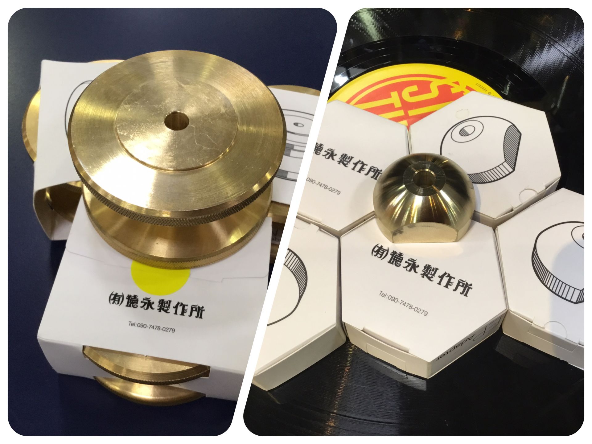 【レコード・アクセサリー】国産7inchアダプター、レコード用スタビライザー再入荷しました！