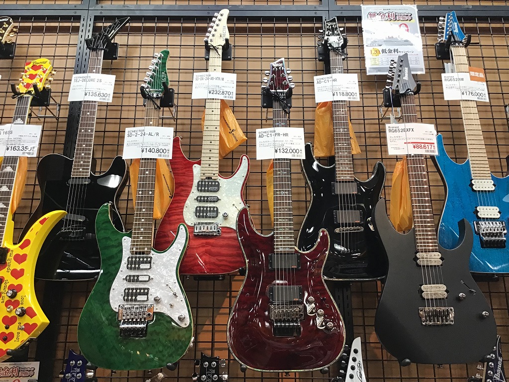 【エレキギター】利府店のSCHECTER（シェクター）特集!!