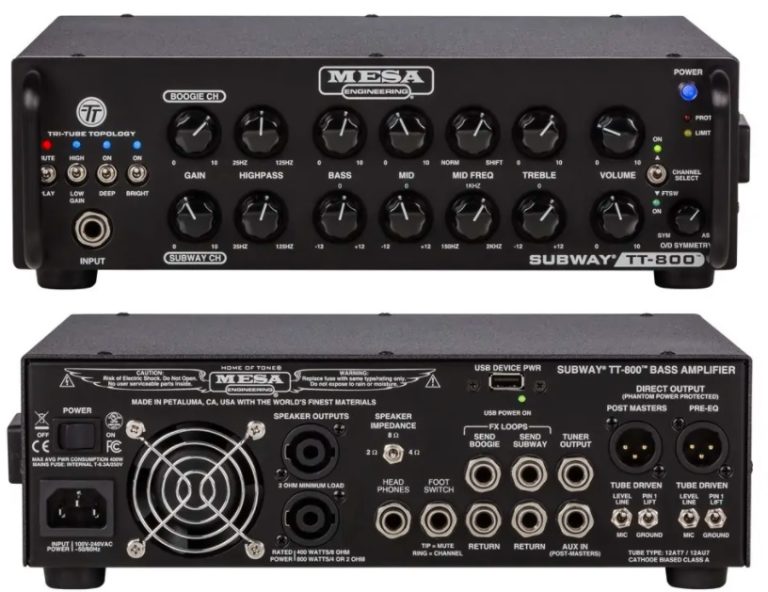 【ベースアンプヘッド】-MESA/BOOGIE-伝説的なベースアンプ「BASS 400+」サウンドを再現！”SUBWAY® TT-800™”発売！