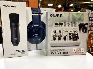 AG06宅録＆配信セット(マイク、ヘッドホン、ケーブル、スタンド)