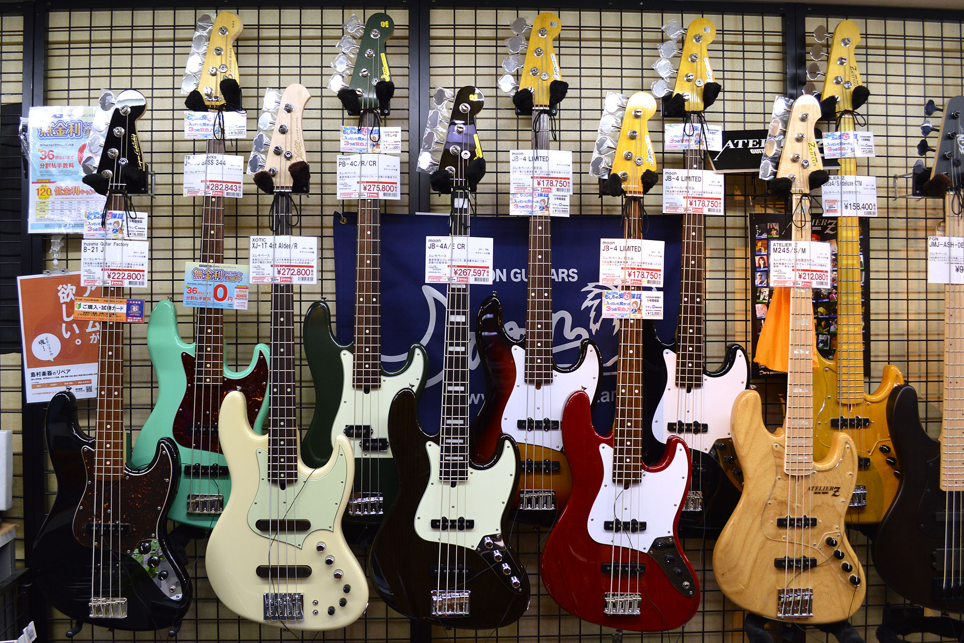 【特価エレキベース】Moon Guitars（ムーン・ギターズ）売り切り特価商品 特集【デジマート 島村楽器 三宮オーパ店 掲載情報】