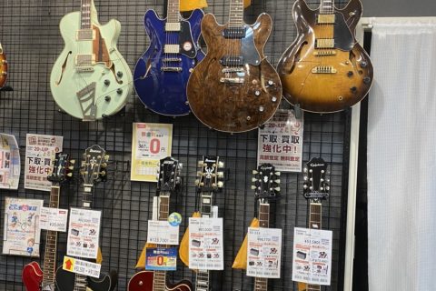 ジャズギタリスト必見！？セミアコ、フルアコ揃ってます