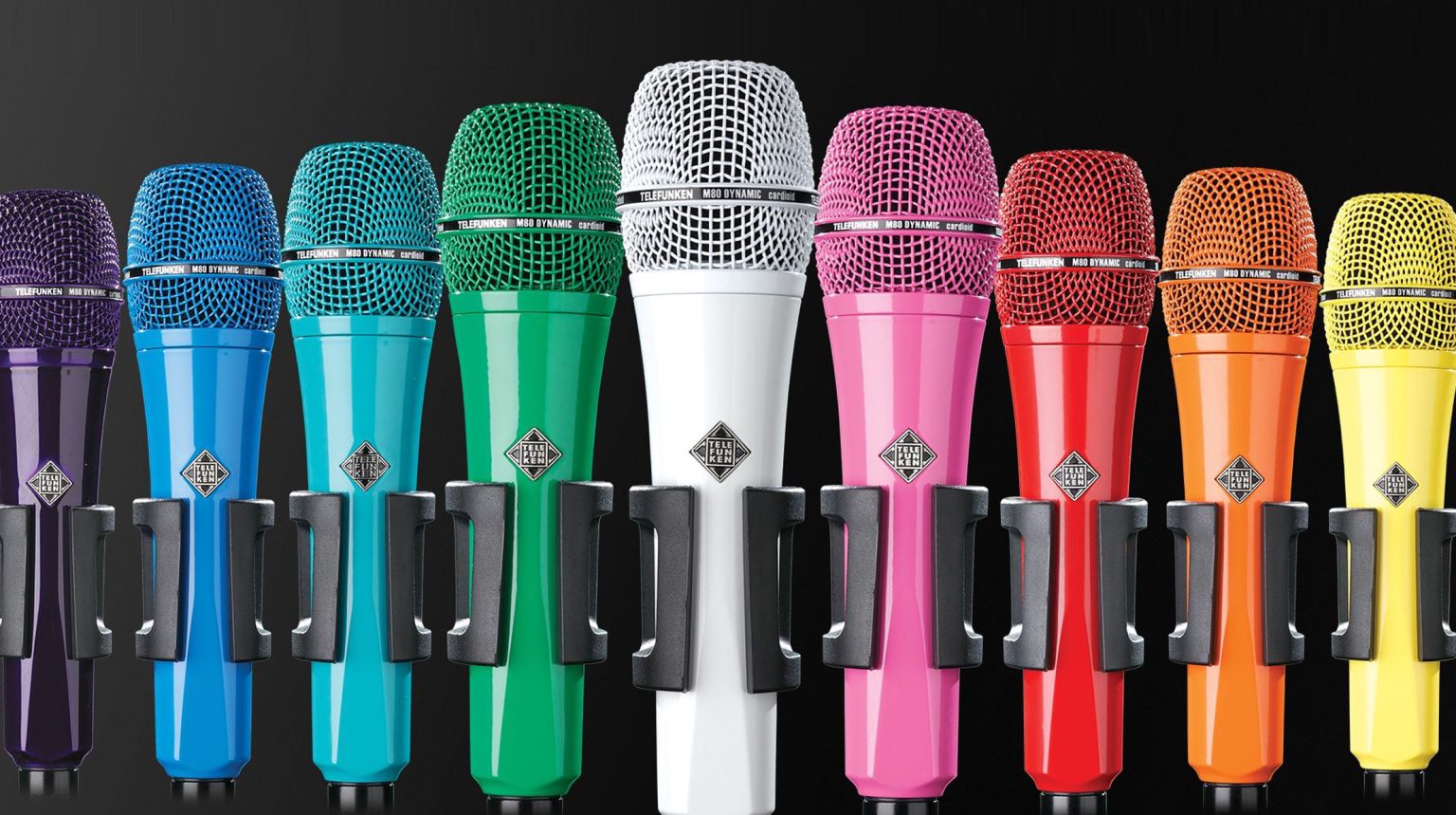 自分だけのオリジナルオーダーマイク！！ダイナミックマイクの業界スタンダードTELEFUNKEN　M80のカラーを当店でカスタマイズ注文できます