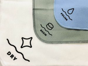 【弦楽器アクセサリー紹介】弦楽器用3枚入りクロス発売