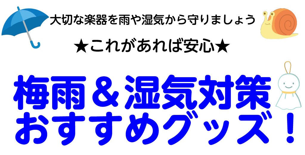【湿度対策】梅雨入り本番！大切なギター・ベースを守るおすすめグッズのご紹介