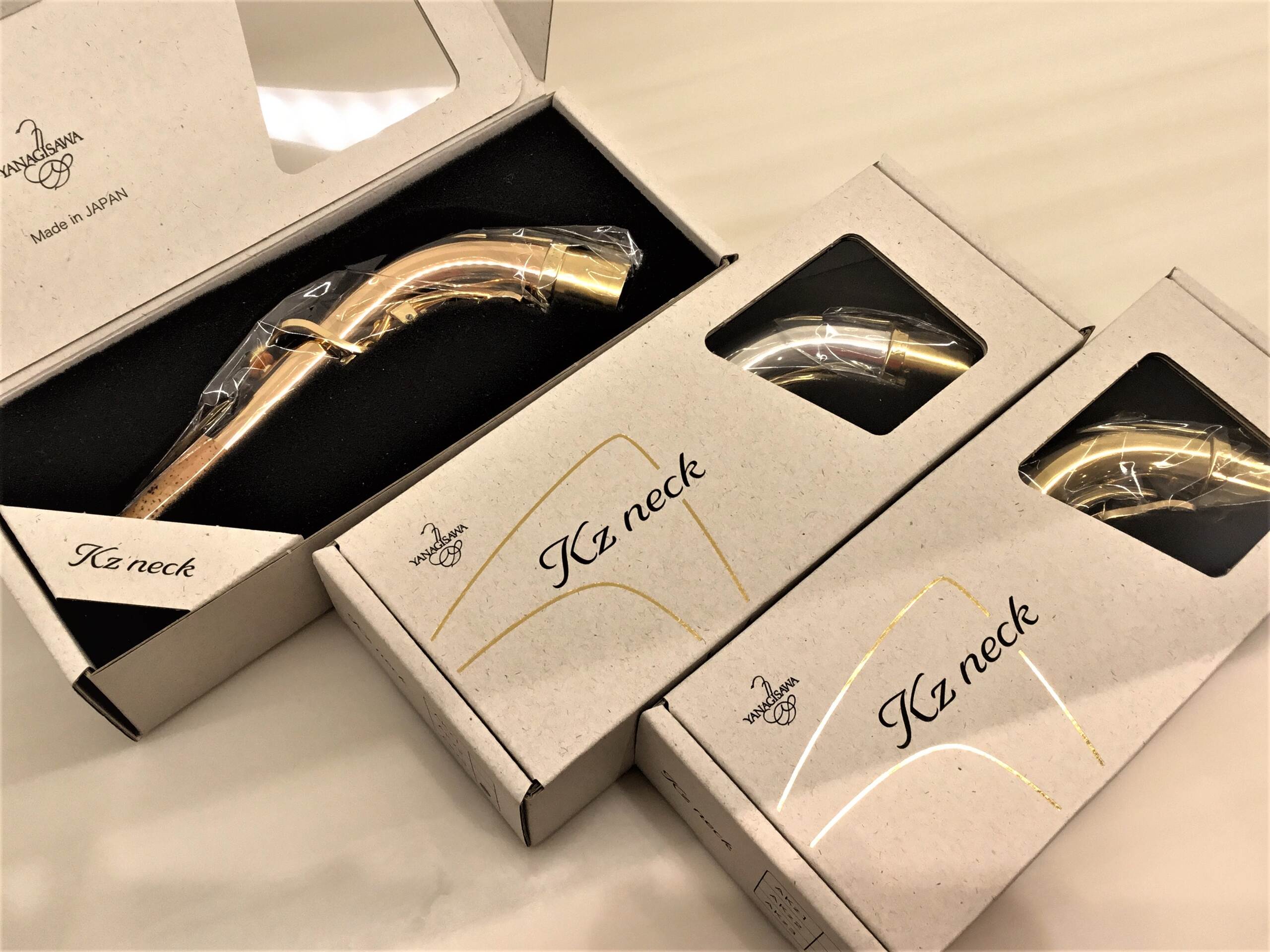 【お試しいただけます！】【新製品】〈アルトサックス用ネック〉　 　　　　　　　　Yanagisawa(ヤナギサワ）より新オプションネック「Kzシリーズ」登場