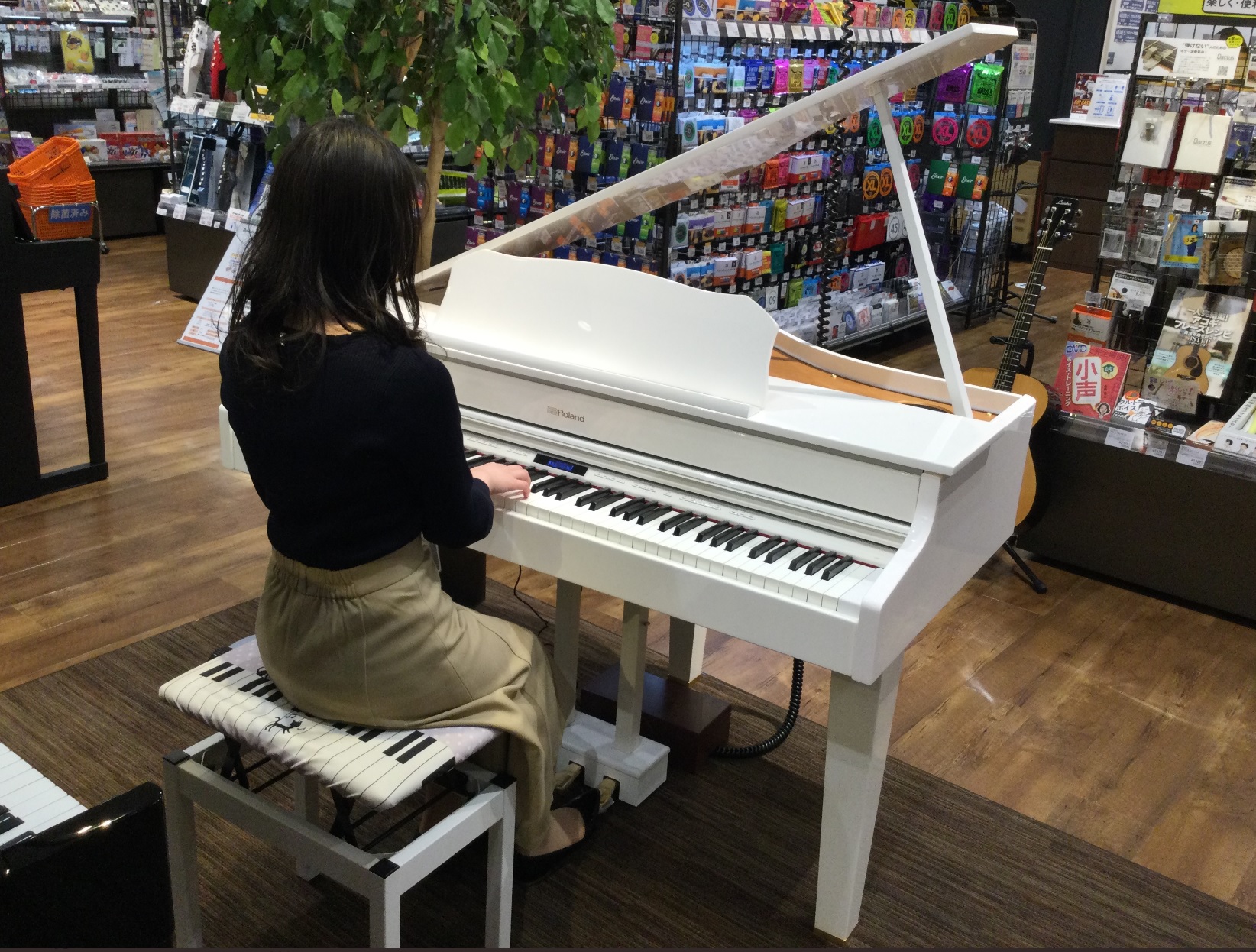 【電子ピアノ】Roland/GP607-PWS　憧れの白いグランドピアノ