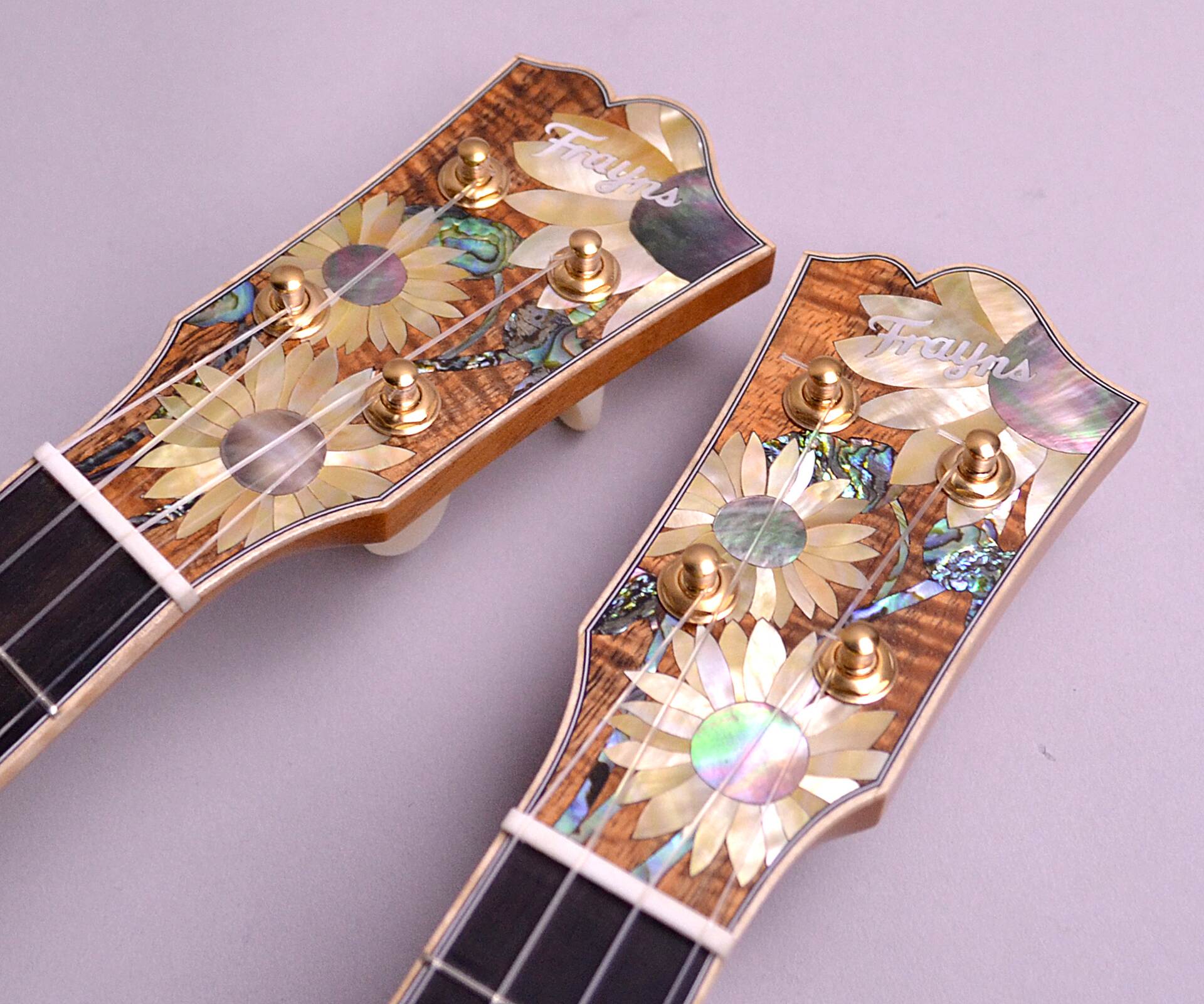 【松本店オーダーウクレレ/限定品】FraynsGuitars『FRUK-KS/MS sunflower』『FRUK-KC/MS sunflower』 向日葵(ひまわり)コンセプトモデル