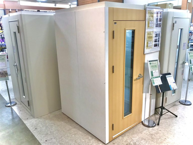 【仙台防音ショールーム】店頭展示、保管中古防音室情報～10/01更新～