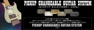 【ピックアップ】Pickup Changeable Guitar System【簡単付け替え】