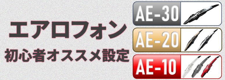 【エアロフォン】初心者オススメ設定のご紹介【AE-30・AE-20・AE-10】