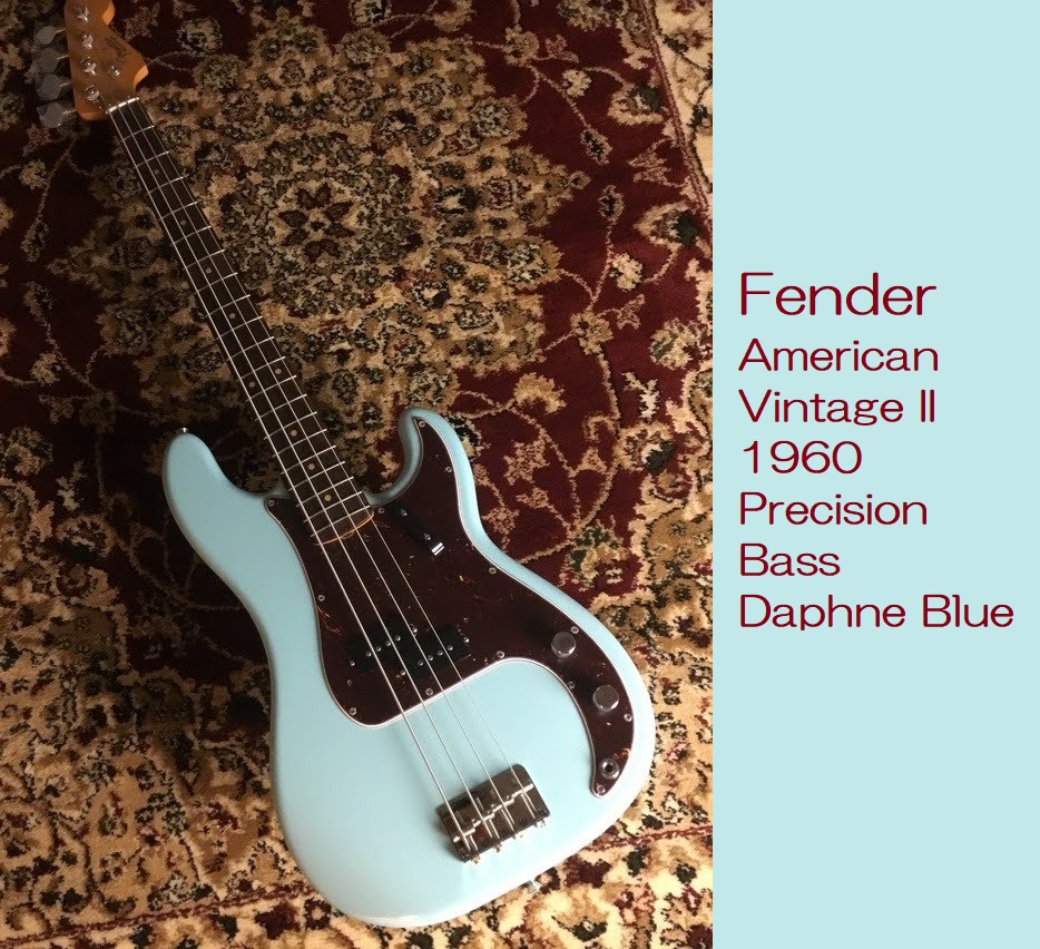 【エレキベース】Fender American Vintage II 1960 Precision Bass Daphne Blue 入荷致しました！