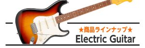 エレキギター約100本展示！専門スタッフがお気に入りの1本を見つけます！