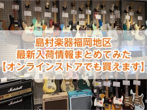 島村楽器福岡地区 最新入荷情報まとめてみた【オンラインストアでも買えます】