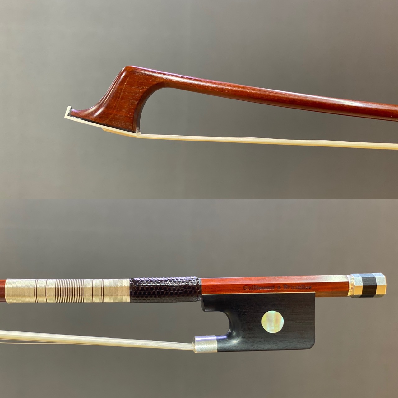 ＜Violoncello Bow＞Pierre Guillaume, Belgium – Bruxelles, 2021　チェロ弓　ピエール・ギオーム　銀黒檀