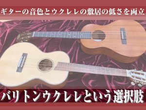 ギターを挫折してもバリトンウクレレがあるじゃないか！！！【バリトンウクレレという選択】11/8更新