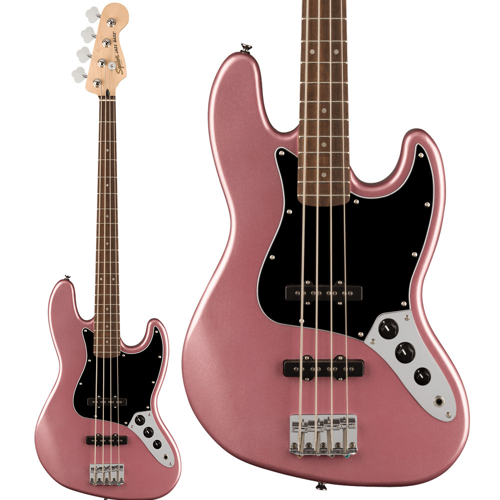 完売しましたSquier by Fender Affinity Series Jazz Bass Laurel Fingerboard Black Pickguard Burgundy Mist エレキベース ジャズベース
