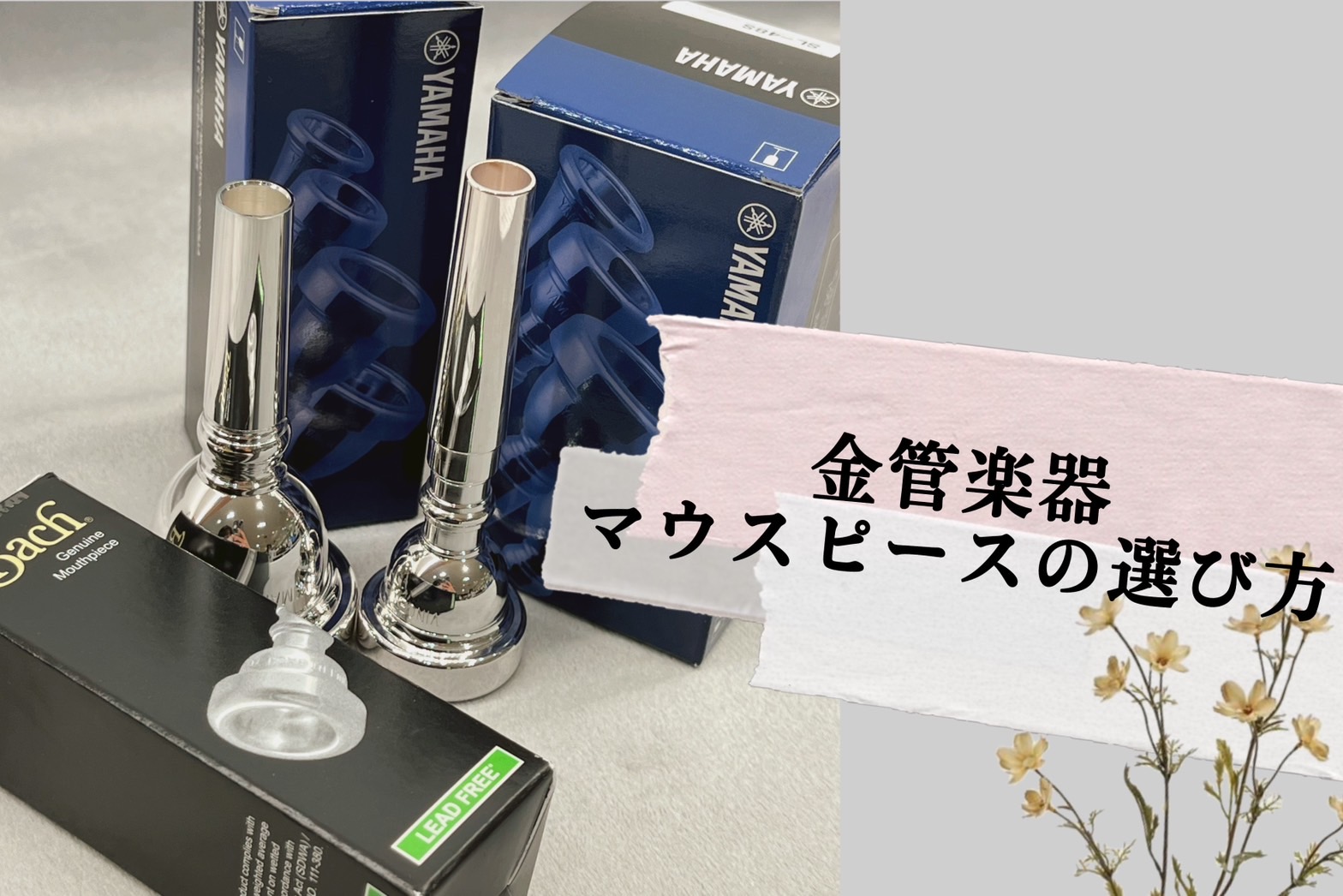【管楽器】マウスピースの選び方～金管楽器編～