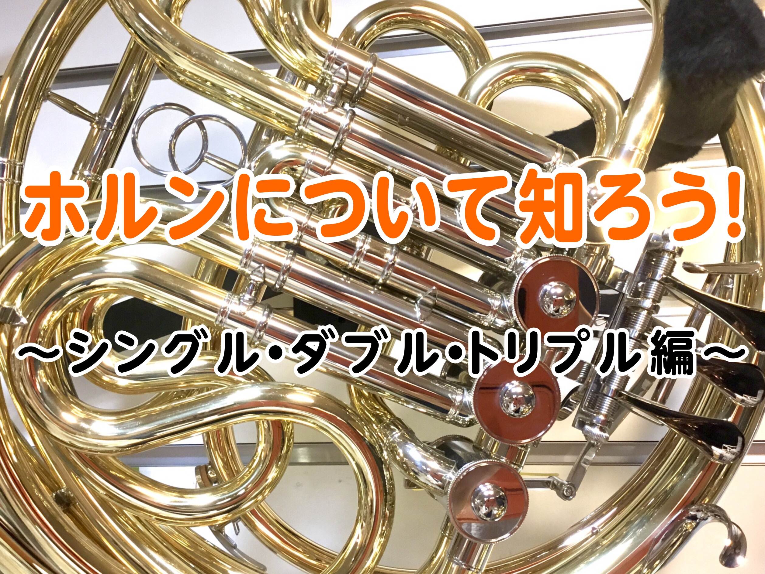 【ホルンについて知ろう！】～シングル・ダブル・トリプル編～