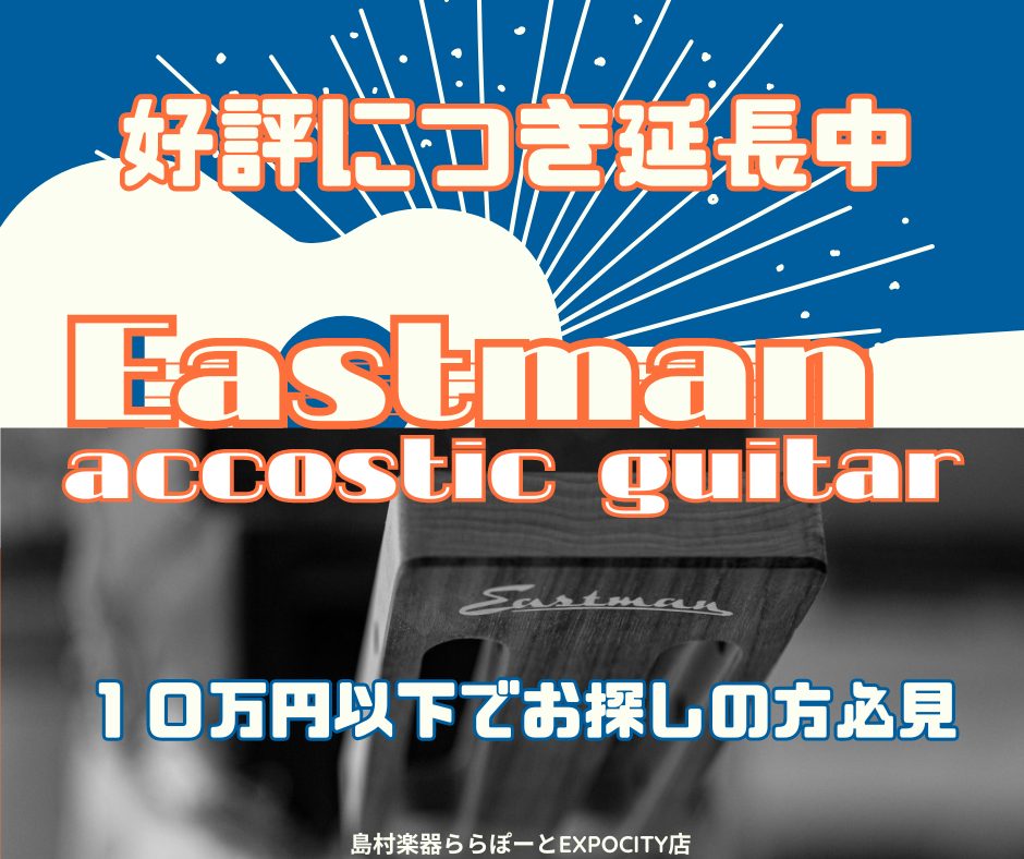 【アコースティックギター】Eastmanギターフェア好評につき延長中！