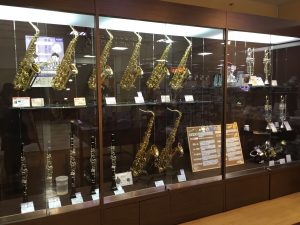 管楽器の展示ラインナップ