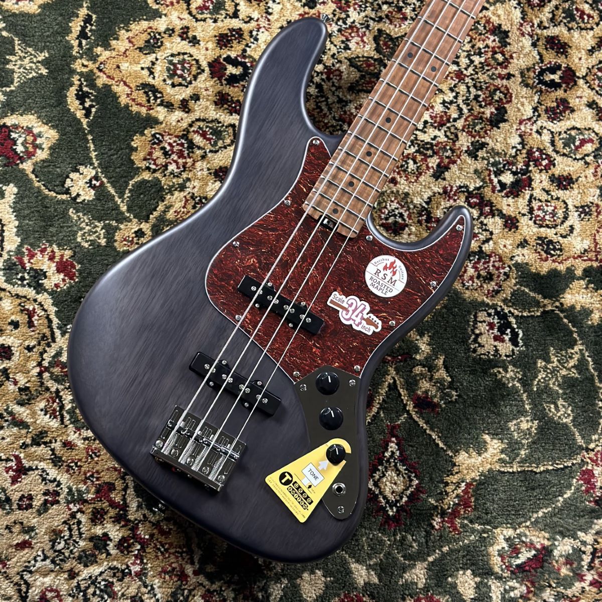 Bacchus WL4-STD/RSM BLK-S エレキベース ジャズべタイプ