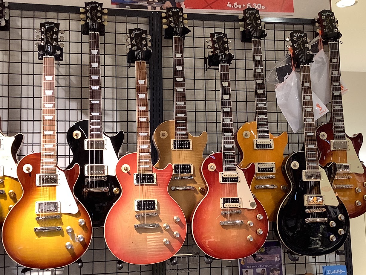 LesPaulが大集合！Gibson,Ephiphoneのレスポールが京都桂川店に大集合！