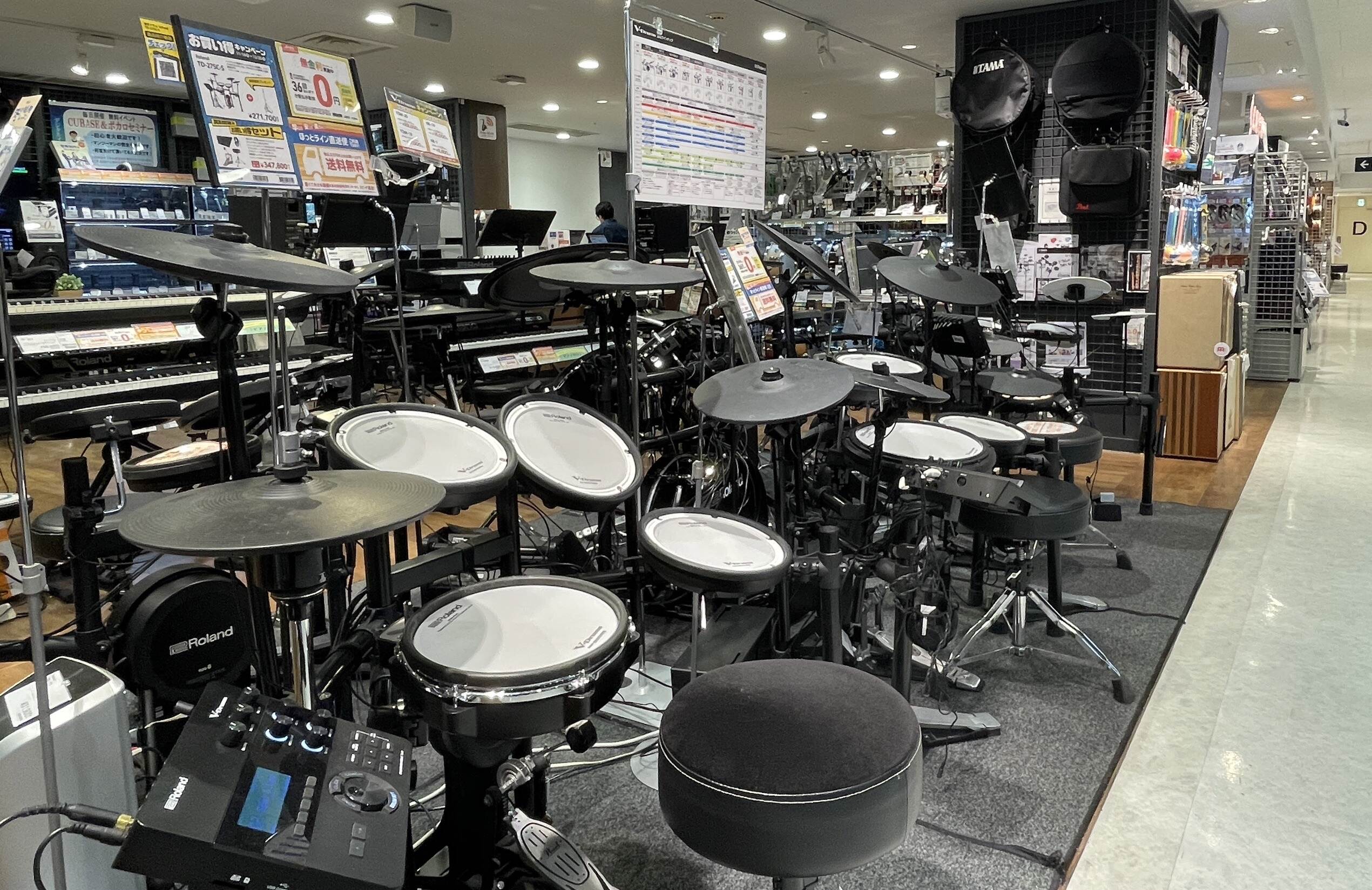 【電子ドラム総合案内】電子ドラム選びは横浜ビブレ店へ♪