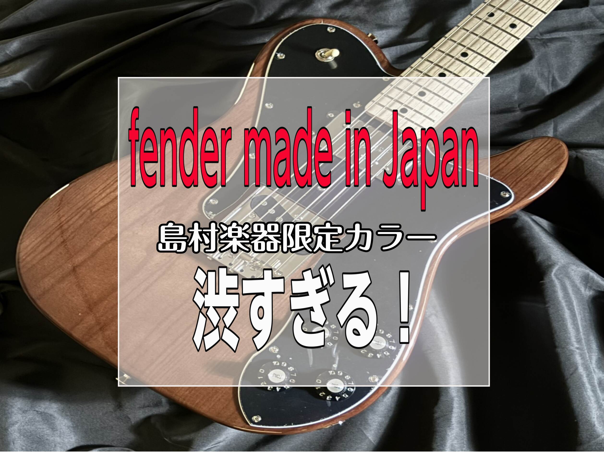 【エレキギター】島村楽器限定カラーのフェンダーテレキャスターカスタムが渋すぎる！