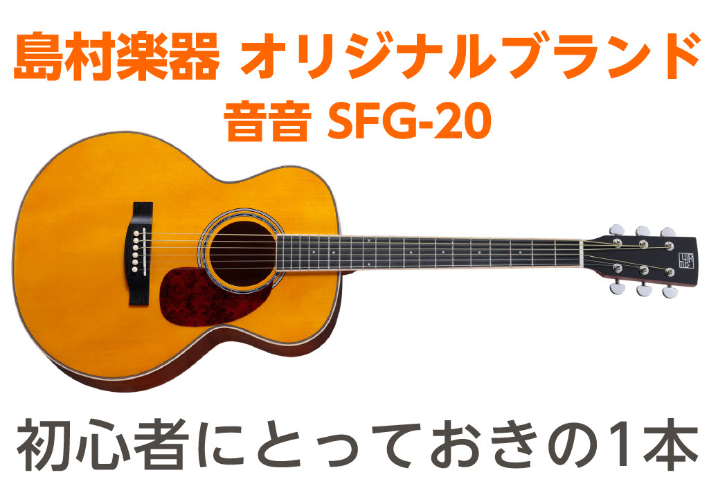 【初めてのアコギならこれ】初心者に優しい SFG-20