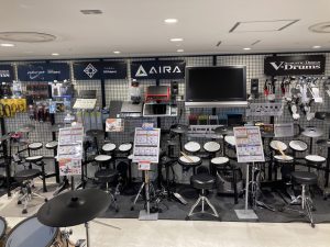 【電子ドラム】最新！！電子ドラム展示ラインナップ