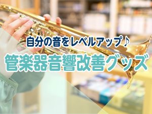 【管楽器奏者必見！】管楽器 音響改善グッズ揃ってます