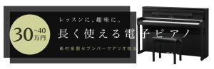 レッスンに趣味に・・・長く使えるハイエンド電子ピアノ(30～40万円）