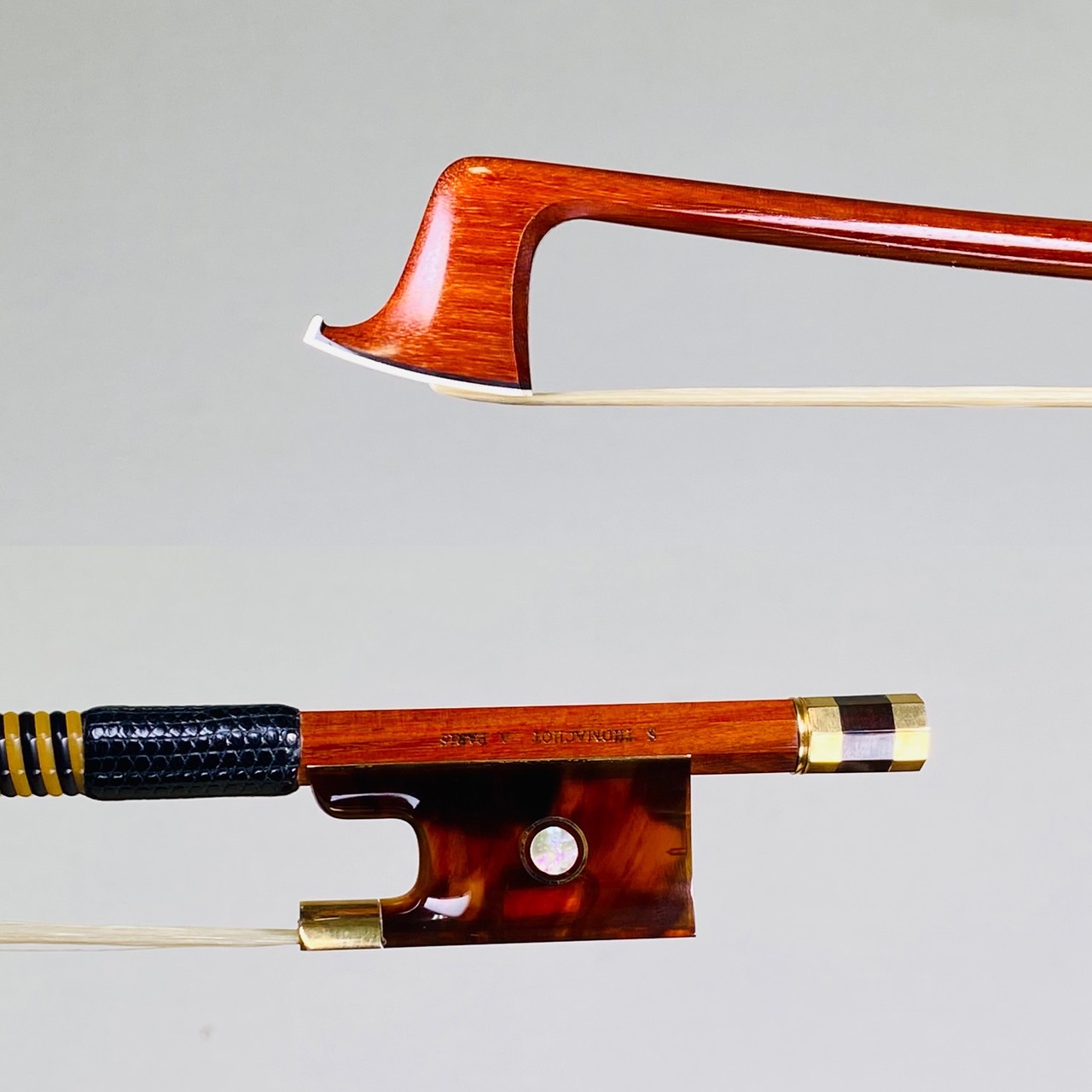 Stephane Thomachot, France – Paris, 1990 – 2000　ヴィオラ弓　ステファン・トマショー　金鼈甲