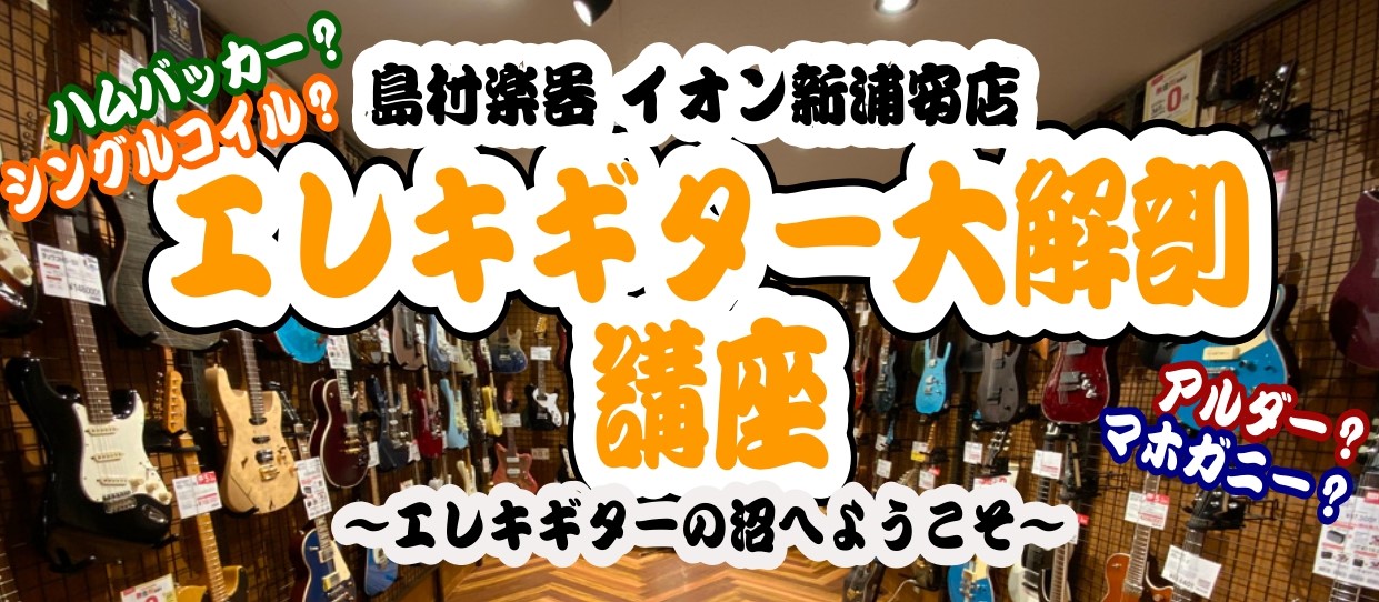 【ハイエンドギターフェア連動イベント】エレキギター大解剖講座 開催いたします！8/2(土)14:00～15:00