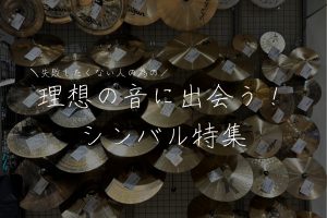 シンバル沼へようこそ！叩けば鳴るだけじゃない“相棒”の選び方