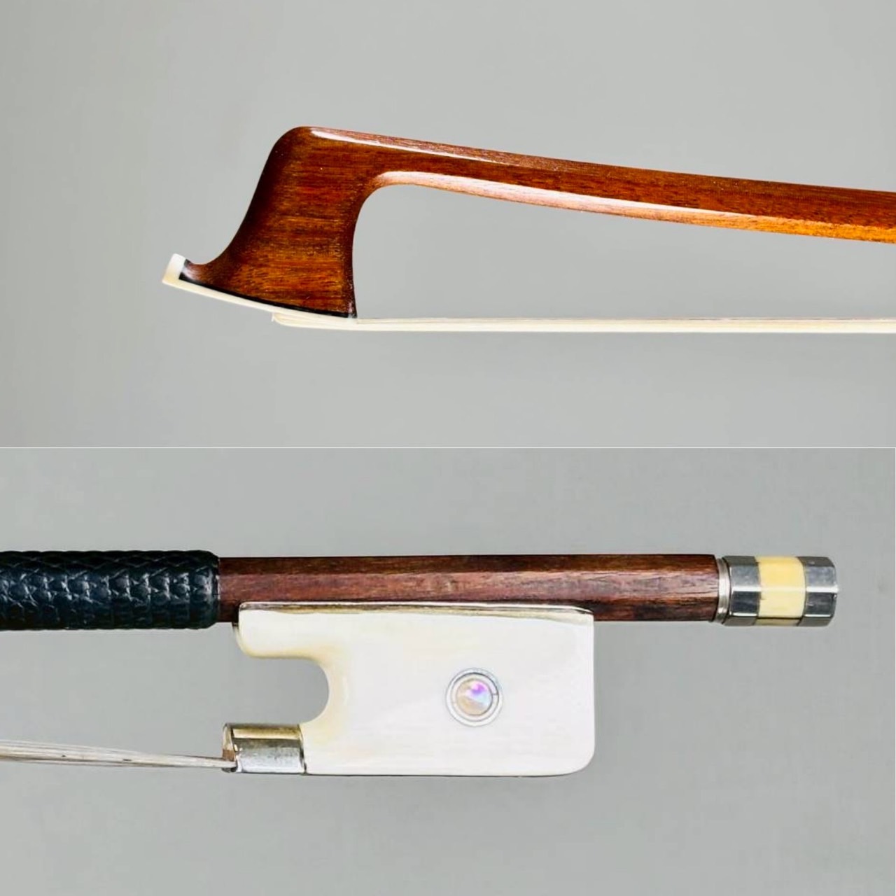 ＜Viola Bow＞ Marcel Charles Lapierre, France – Mirecourt, 1950　ヴィオラ弓　マルセル・ラピエール　象牙フロッグ