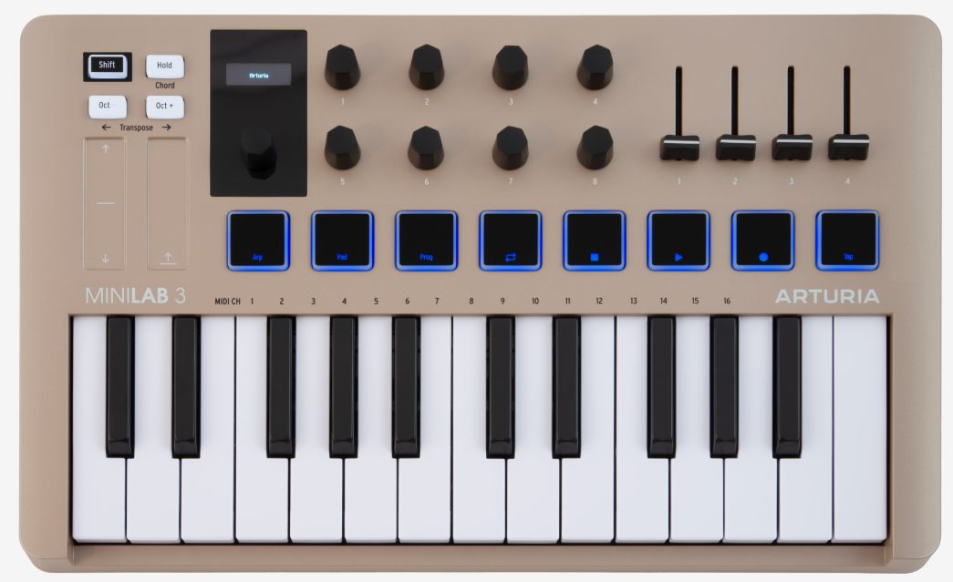 KORG／ARTURIA MINILAB 3 CHAMPAGNE 【特別仕様の大人気MIDIキーボード新商品発売！】