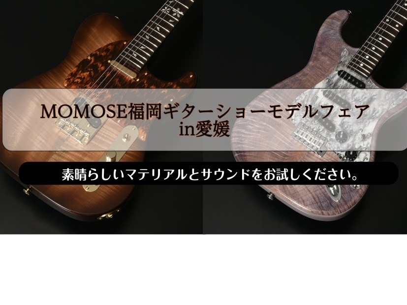 終了しました。MOMOSE福岡ギターショーモデルフェア開催