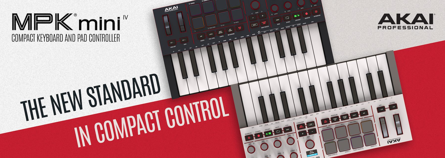 【店頭展示機有】AKAI MPK mini Ⅳ_リーズナブル・多機能なミニサイズ25鍵盤仕様のMIDIキーボード
