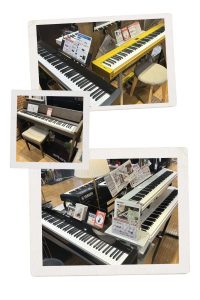 【電子ピアノ】コンパクトに置けるスタイリッシュ型ピアノ、多数展示しております🎹