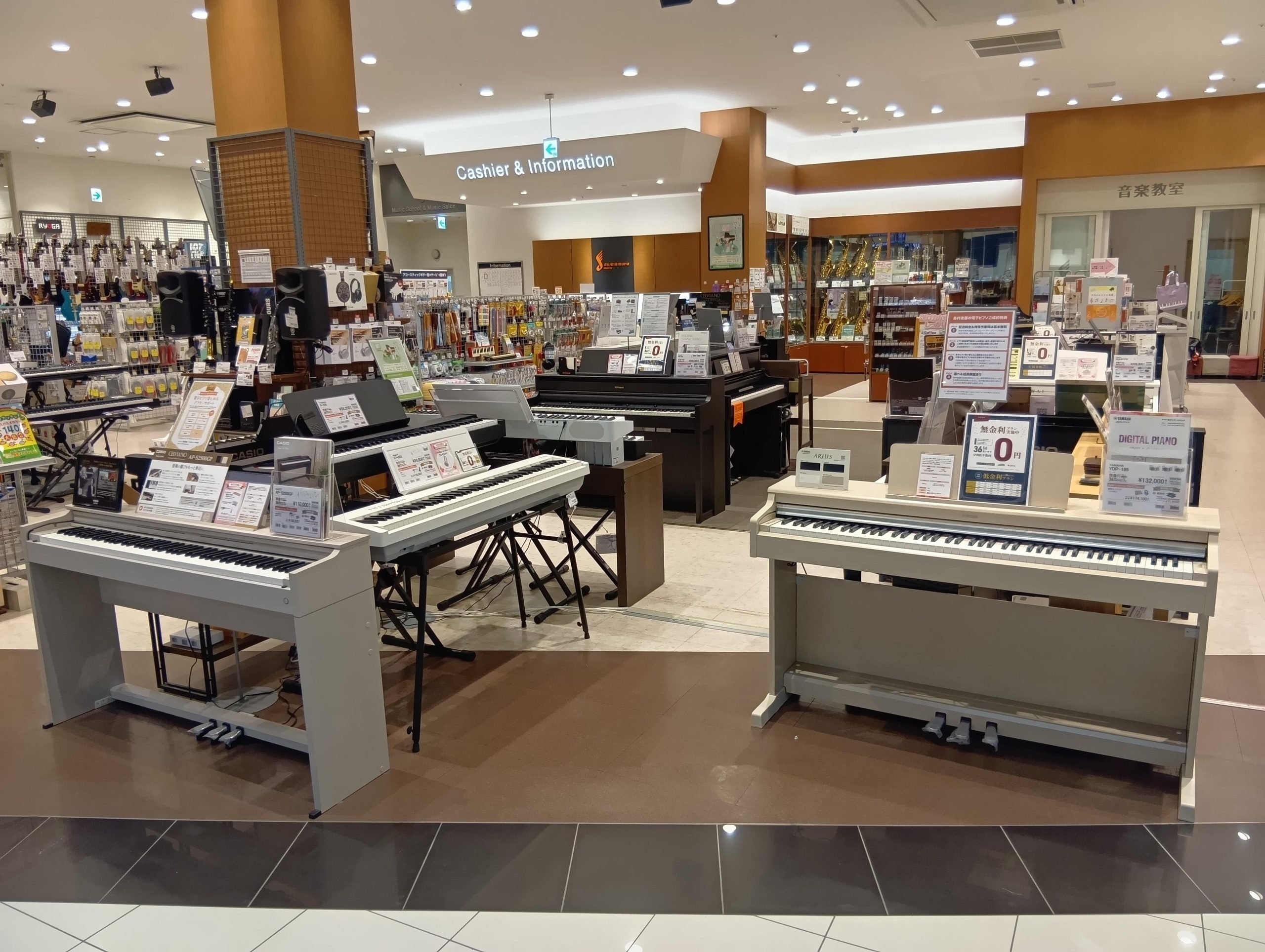 電子ピアノを探すならプレ葉ウォーク浜北店へ！新品から中古まで展示台数20台以上！