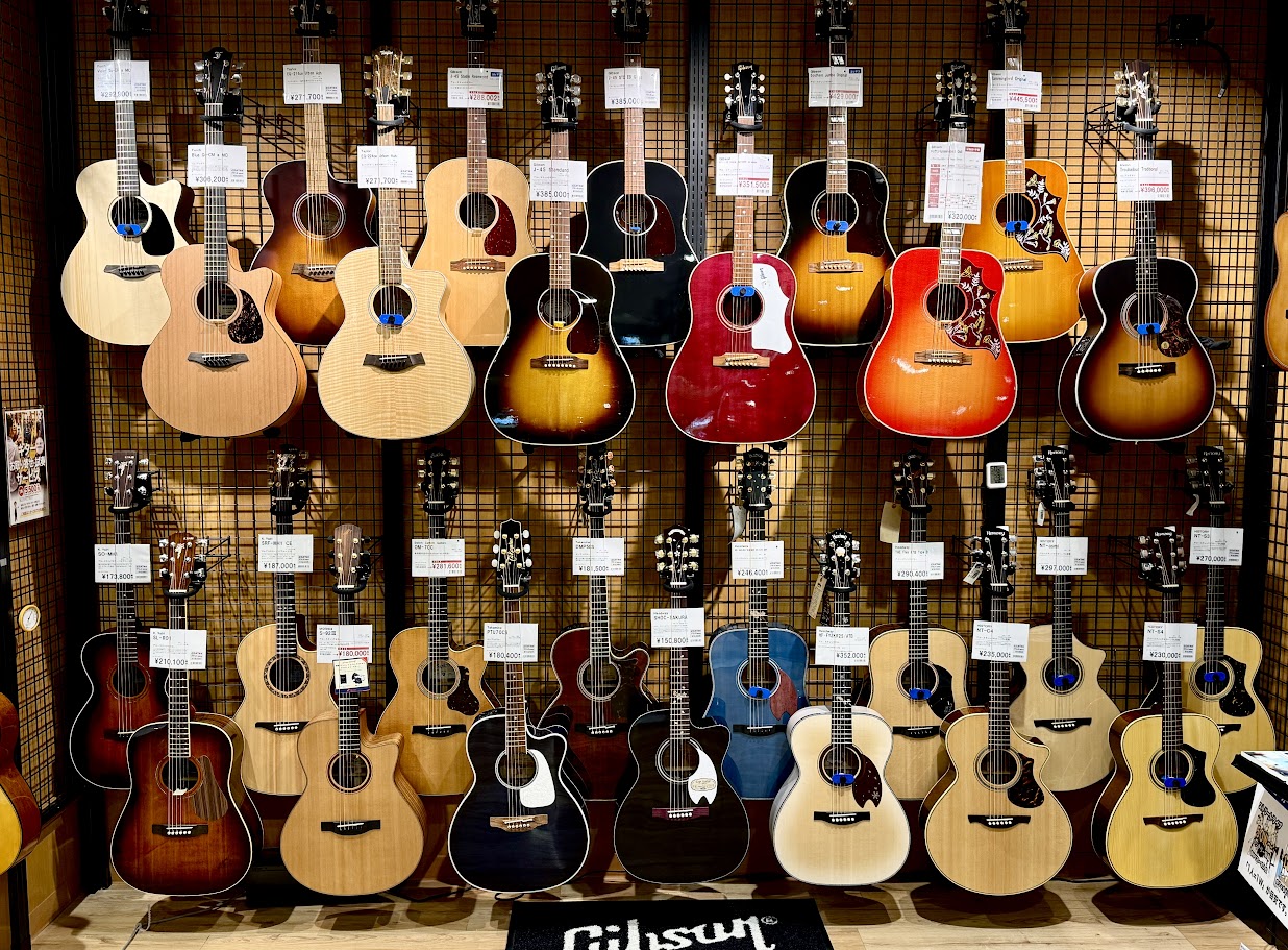 【アコースティックギター総合案内】八王子でアコギを探すなら！入門モデルからGibson・Furch・国産ブランド(ヤマハ・モーリス)まで！こだわりの1本が見つかるアコギコーナーをご紹介！